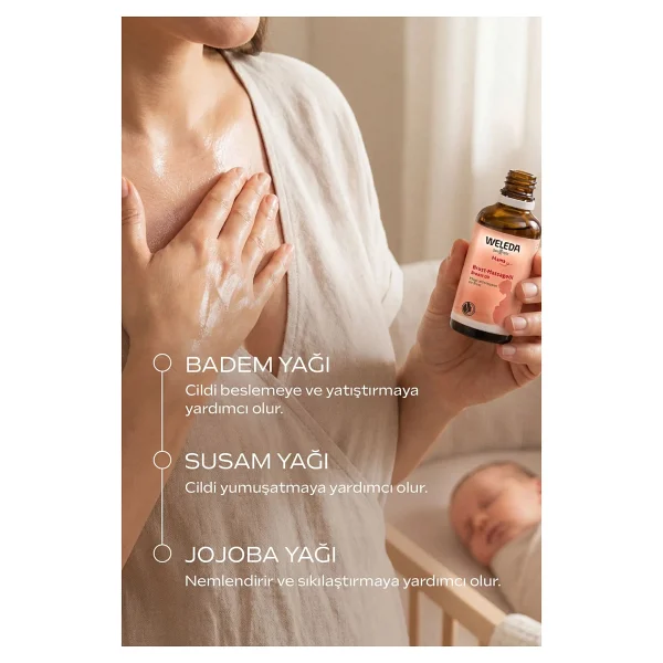 Weleda Organik Göğüs Masaj Yağı 50ml - Görsel 3
