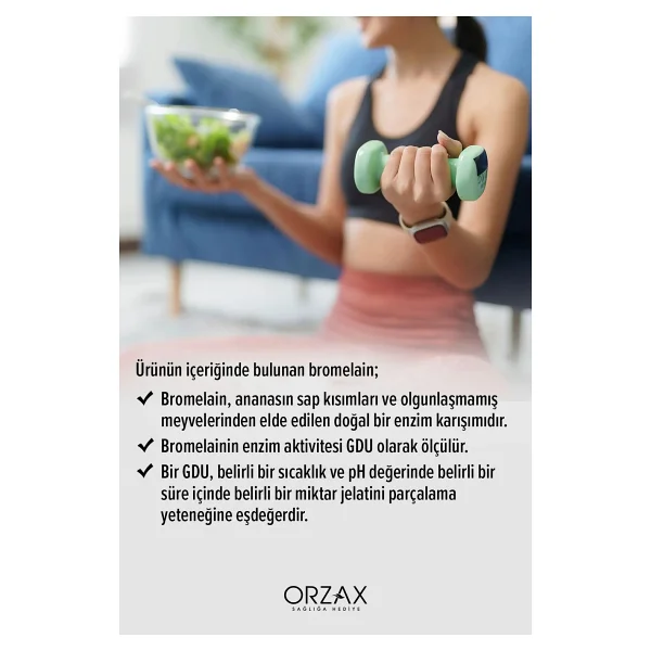 Ocean Bromelain 500 mg 60 Kapsül - Görsel 7
