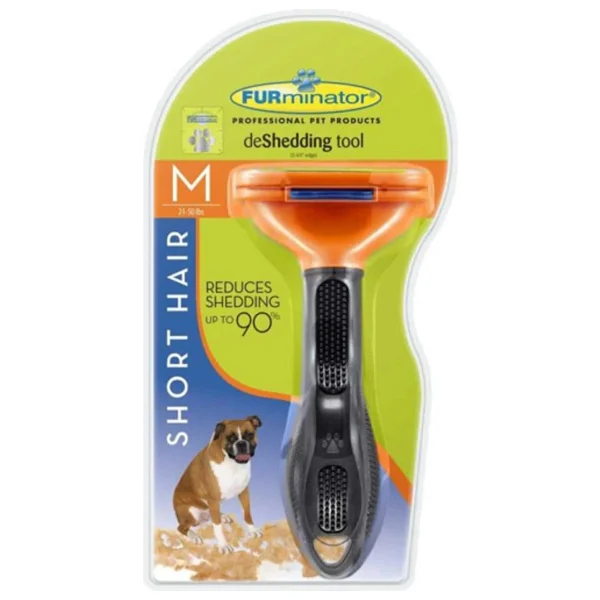 Furminator Short Hair Kısa Tüylü M Orta Irk Köpek Tarağı - Görsel 2
