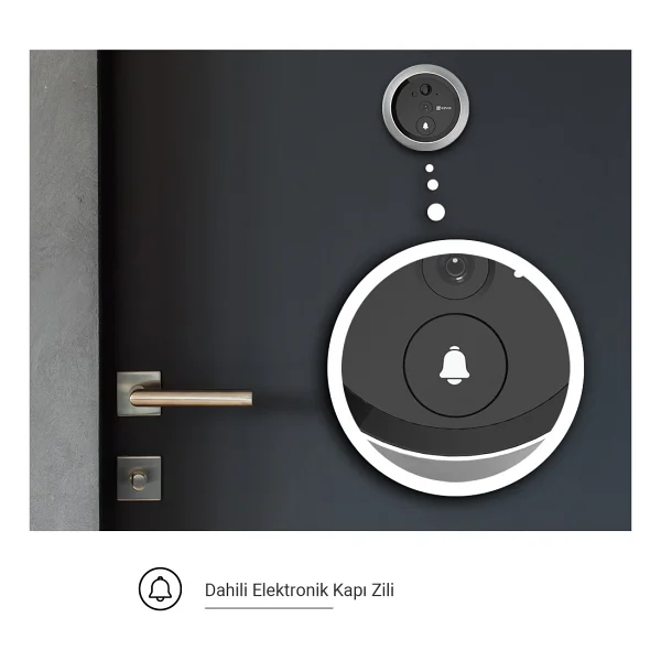 Ezviz Dp2c Kameralı Kapı Dürbünü - Görsel 7