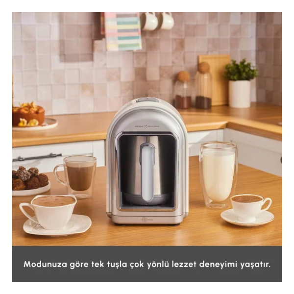Karaca X Refika Birgül Hatır Mod Swiss Cream Türk Kahve Makinesi - Görsel 5