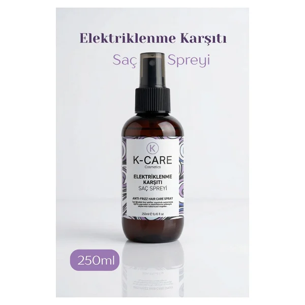 K K-CARE Cosmetics Elektriklenme Karşıtı Saç Spreyi 250 ml - Görsel 2