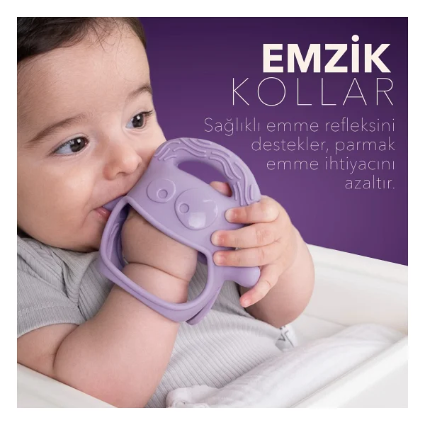 Mochi Diş Kaşıyıcı Yeşil Silikon Malzemeden Ergonomik Tasarım İle Bebekler İçin Güvenli - Görsel 5