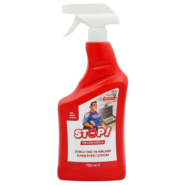 Stop Forte Zorlu Leke Seti 6 X 750 Ml Leke, Derz,Yağ,Kir Temizleyici - Görsel 3