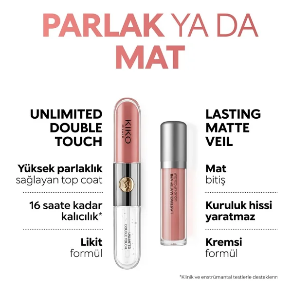 Kıko Milano Unlimited Double Touch 104 Sangria Likit Ruj - Görsel 7