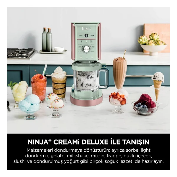 Ninja Creami Deluxe 10in1 Strawberry Matcha Frozen Ve Dondurma Makinesi - Görsel 5