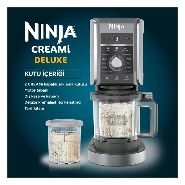 Ninja Creami Deluxe 10in1 Strawberry Matcha Frozen Ve Dondurma Makinesi - Görsel 8