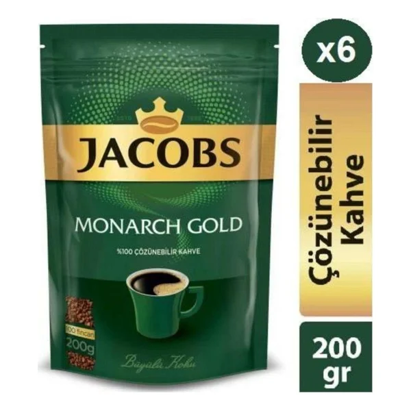 Jacobs Monarch Gold 400 Gr Granül Kahve Kafeinli Lezzetli Ve Taze Çekilmiş Kahve - Görsel 5
