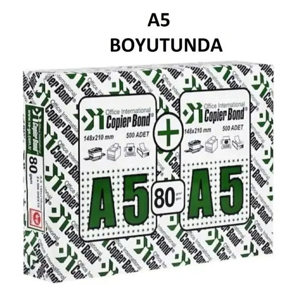 Copier Bond A5 80 Gr 1000 Yaprak Fotokopi Kağıdı - Görsel 10