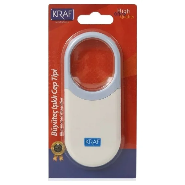 Kraf 311g Işıklı Cep Tipi Büyüteç 3x - Görsel 6
