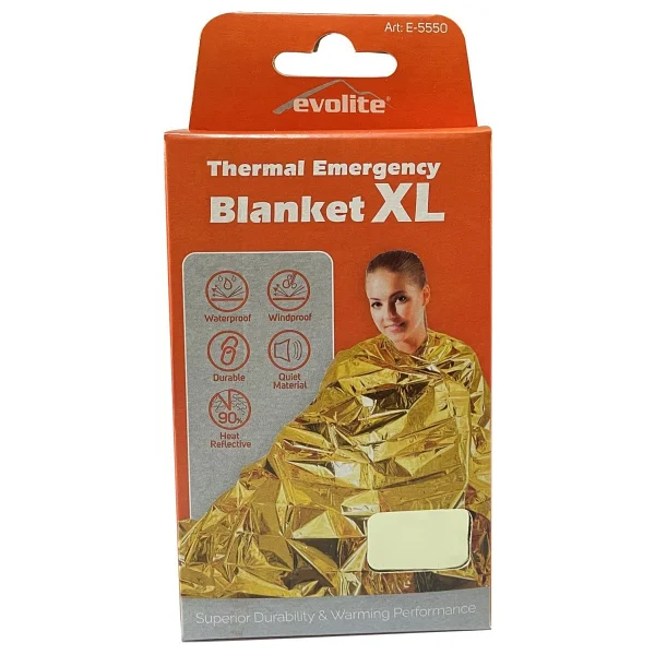 Evolite Acil Durum Termal Battaniye XL 160x210 Cm - Görsel 7