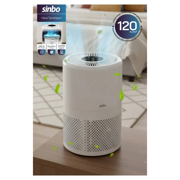 Sinbo Sap-5507 Beyaz Hava Temizleyici - Görsel 10