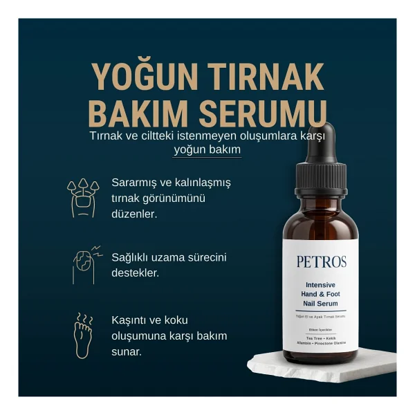 Petros Yoğun Tırnak Bakım Serumu Kalınlaşmış Ve Sararmış Tırnaklar İçin Profesyonel Bakım - Görsel 3