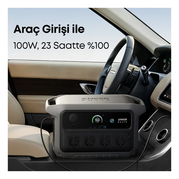 Anker Solix C2000 Gen 2 2048 Wh 2400 W Taşınabilir Güç Kaynağı - Görsel 3