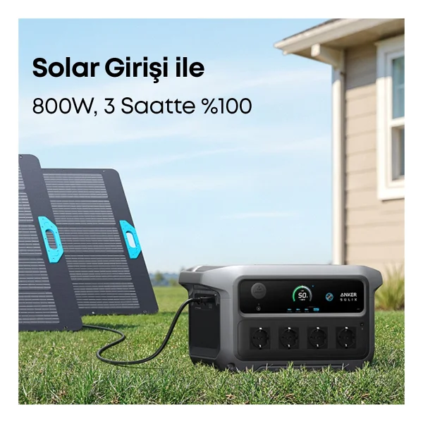 Anker Solix C2000 Gen 2 2048 Wh 2400 W Taşınabilir Güç Kaynağı - Görsel 4