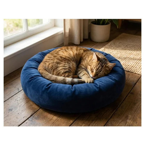 Brt Pet Polar Simit 50 Cm Sarı Kedi Yatağı - Görsel 7