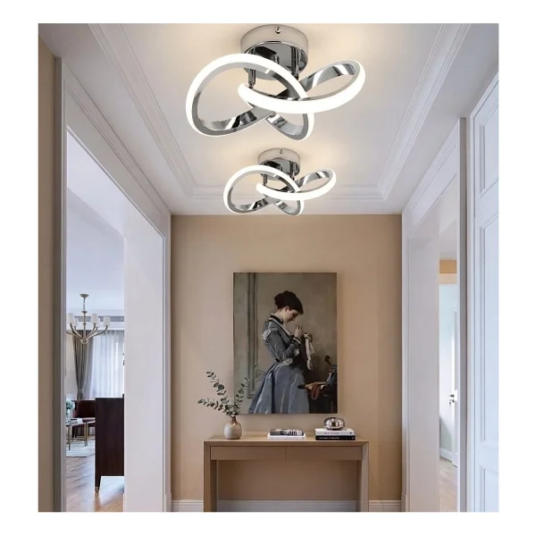 Lzy Kar Çiçeği Modern Plafonyer LED Avize - Görsel 4