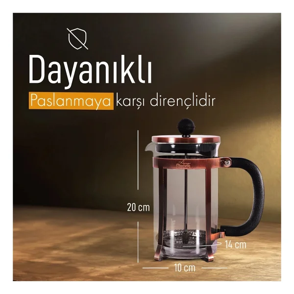 Any Morning Ff120 600 Ml French Press - Görsel 2