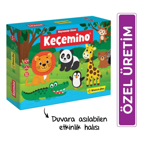 Yükselen Zeka Keçemino Etkinlik Halısı Hayvanlar Alemi - Görsel 6