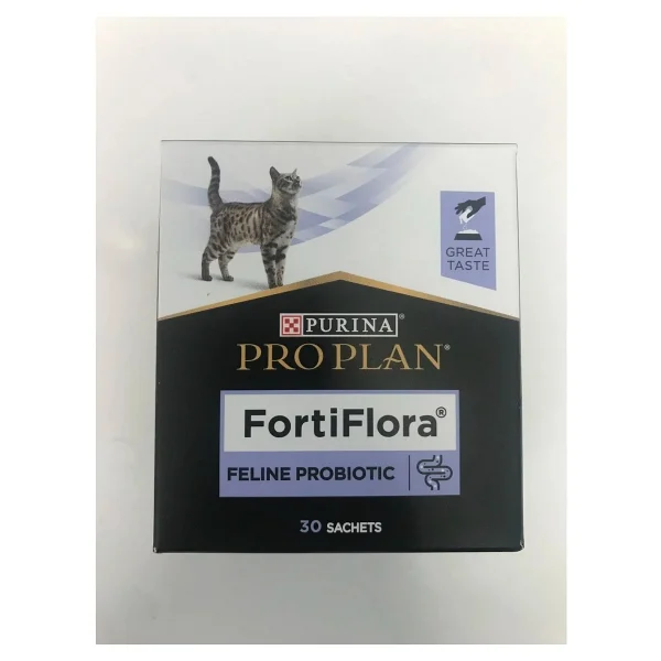 Pro Plan Purina Fortiflora Kediler İçin Probiyotik-Prebiotik Takviyesi 30 Şase (30 X1,5 Gr) Lezzetli - Görsel 3