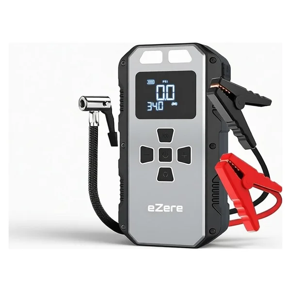 Ezere 4in1 8000 mAh Jump Starter Taşınabilir Akü Takviye Seti - Görsel 9