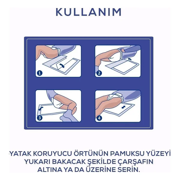 Jender 60cm X 90cm 30'lu 6 Paket Yatak Koruyucu Örtü - Görsel 4