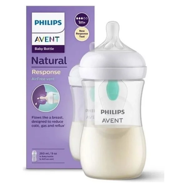 Philips Avent Doğal Tepkili Antikolik Valfli Biberon Seti 125 Ml & 260 Ml Plastik Malzemeden - Görsel 2