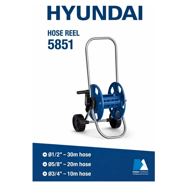 Hyundai 5851 Arabalı Hortum Makarası - Görsel 2