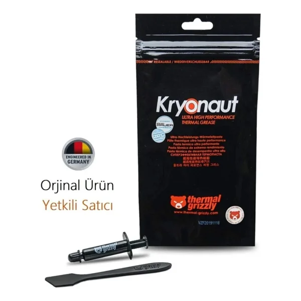 Thermal Grizzly Kryonaut 1gr Yüksek Performanslı Termal Macun Gri İşlemci Soğutma İçin İdeal - Görsel 3