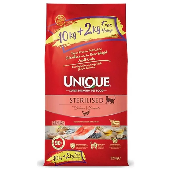 Unique Somonlu 12 Kg Kısırlaştırılmış Yetişkin Kedi Maması - Görsel 3