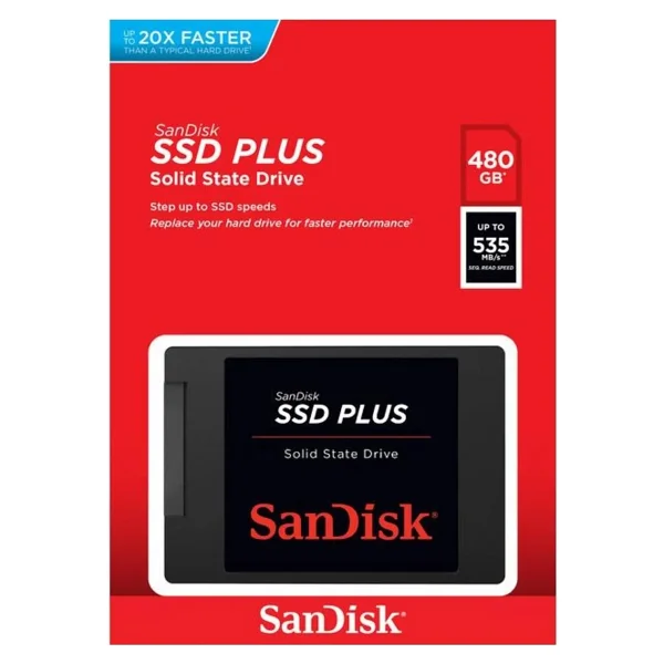 Sandisk Plus Sdssda-480g-G26 Sata 3.0 2.5" 480 GB SSD - Görsel 3