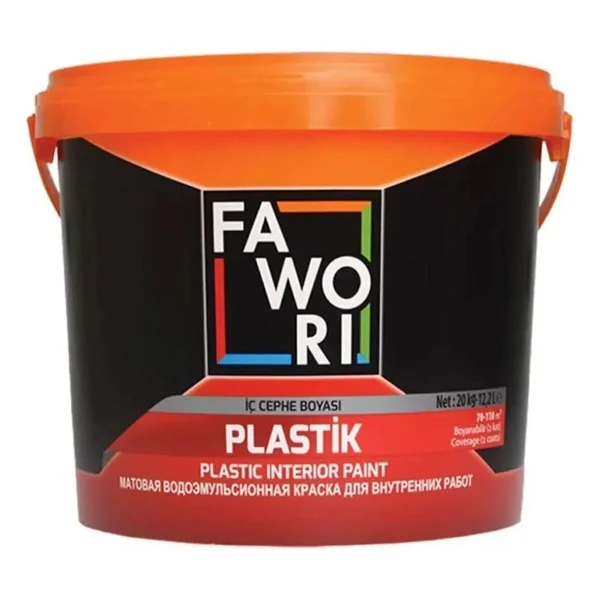 Fawori Plastik İç Cephe Duvar Boyası Kırık Beyaz Renk 3,5 Kg Su Kaldırır Yapıda Yüksek Nefes Alma Özelliği - Görsel 6