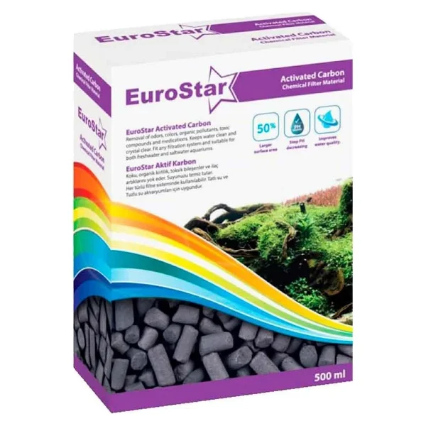 Eurostar Aktif Karbon 500 Ml Akvaryum Filtre Malzemesi - Görsel 4
