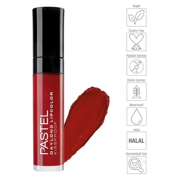 Pastel Daylong Lipcolor Kissproof Mat 09 Likit Ruj - Görsel 3
