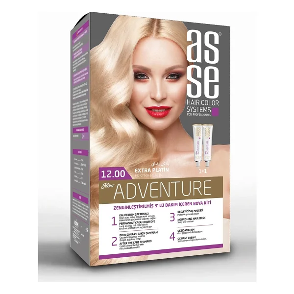 Asse Adventure 7.44 Kumral Bakır Saç Boyası - Görsel 9