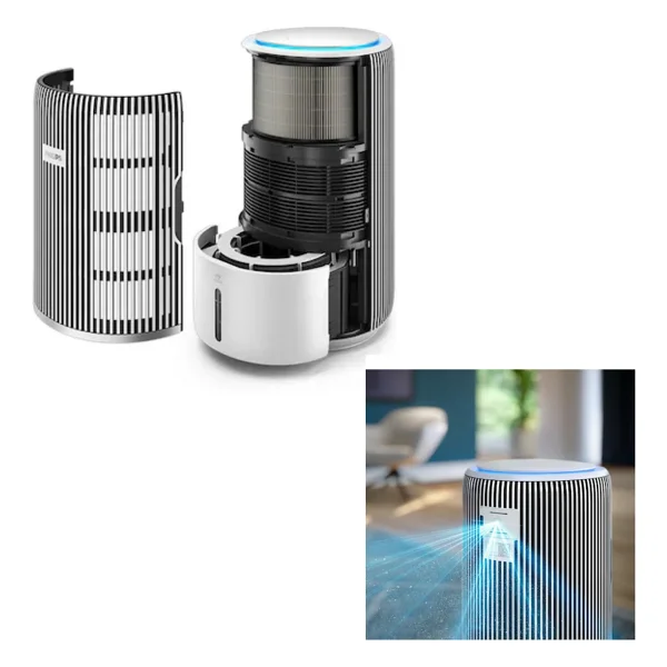 Philips Phılıps Pureprotect Water 3400 Serisi Akıllı 2 In 1 Hava Temizleyici Ve Nemlendirici Beyaz Gri +Xiaomi Bluetooth Hoparlör Hediye - Gri - Beyaz - Görsel 7
