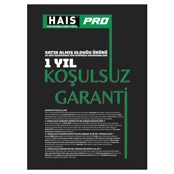 Hais Pro Profesyonel S30 Rb-1010 21 V Çift Akülü 4 Ah Somun Sıkma Makinesi - Görsel 3