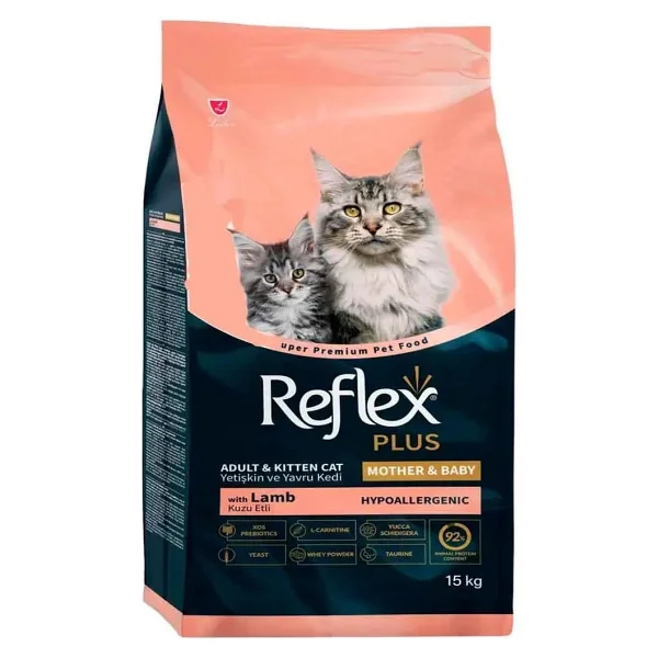 Reflex Plus Mother & Babycat Kuzu Etli 15 Kg Yavru Kedi Maması - Görsel 6