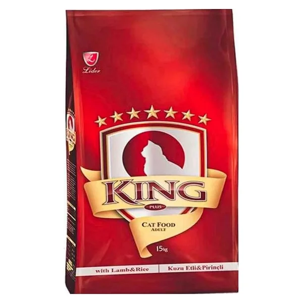 Lider King Kuzu Etli Pirinçli 15 Kg Yetişkin Kedi Maması - Görsel 3