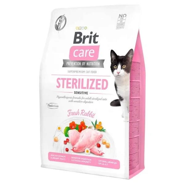 Brit Care Sterilised Sensitive Tavşanlı 2 Kg Kısırlaştırılmış Yetişkin Kedi Maması - Görsel 4