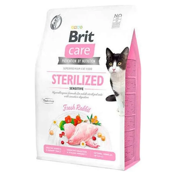 Brit Care Sterilised Sensitive Tavşanlı 2 Kg Kısırlaştırılmış Yetişkin Kedi Maması - Görsel 5