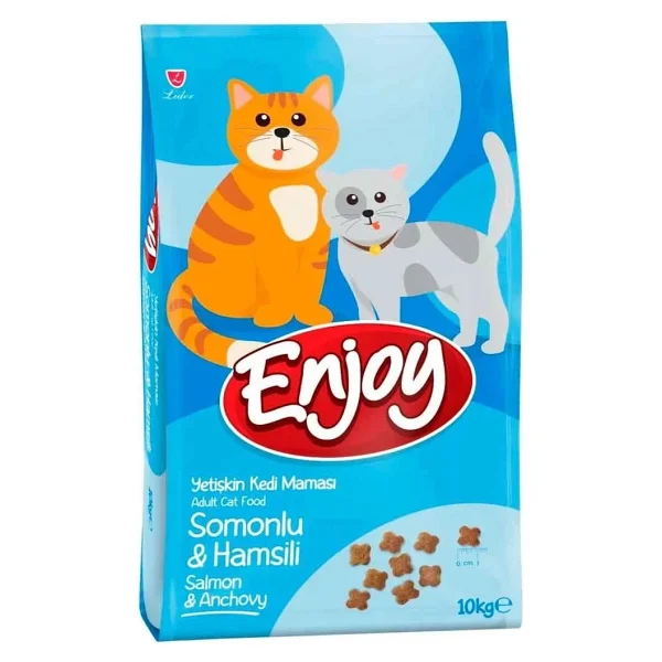 Enjoy Somonlu Ve Hamsili 10 Kg Yetişkin Kedi Maması - Görsel 6