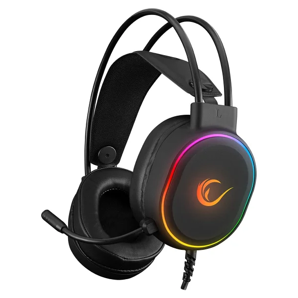 Rampage Rogue Kırmızı RGB 7.1 USB Kablolu Kulak Üstü Oyuncu Kulaklığı - Görsel 10