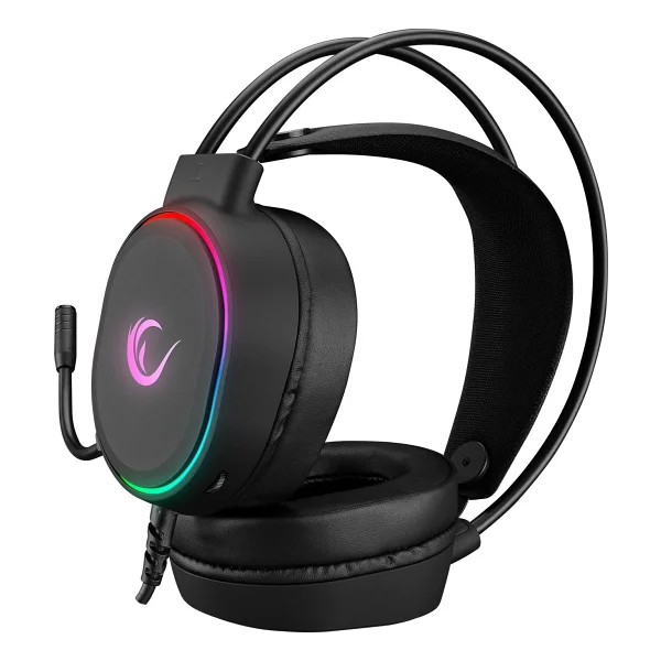 Rampage Rogue RGB 7.1 USB Kablolu Kulak Üstü Oyuncu Kulaklığı - Görsel 4