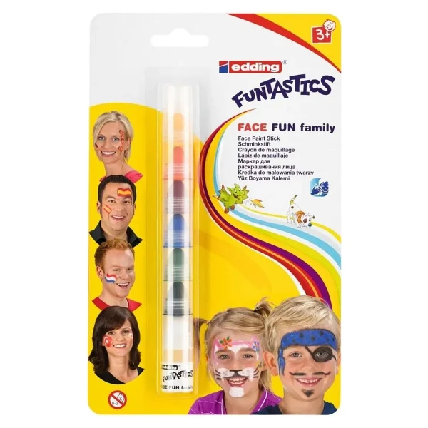 Edding Funtastics 7 Renk Yüz Boyama Kalemi - Görsel 5