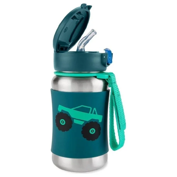 Skip Hop Spark Style Kamyon 350 Ml Pipetli Paslanmaz Çelik Suluk - Görsel 2