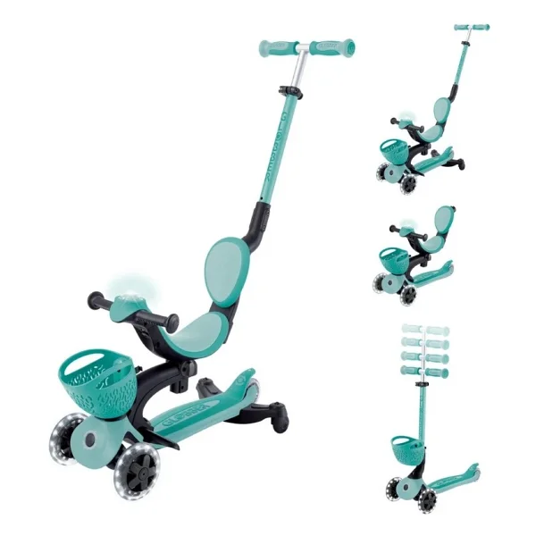Globber Go Up Baby 360 Işıklı Mint 3 Tekerlekli Oturaklı Çocuk Scooter - Görsel 2