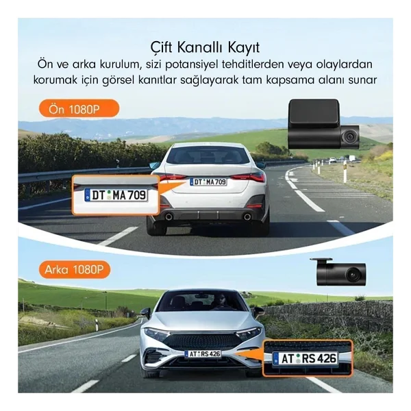 70mai A200 + Rc11 Ön Ve Arka Araç Kamerası Seti - Görsel 10