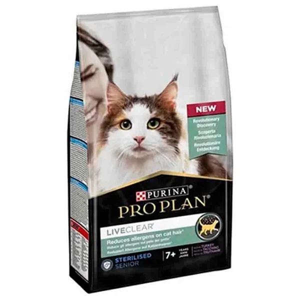 Pro Plan Liveclear +7 Alerjen Azaltan Hindili 1.4 Kg Kısırlaştırılmış Yaşlı Kedi Maması - Görsel 4