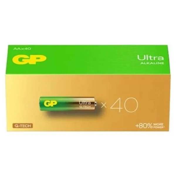 Gp 15au Lr6 Ultra Alkalin 40'lı Aa Kalem Pil - Görsel 10